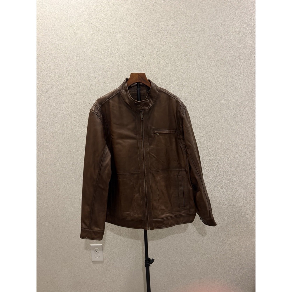 Roundtree & Yorke Lambskin Leather Jacket Western Rancher Heritage  Men's XL
